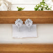 Square Cut Solitaire Moissanite Diamond 925 Sterling Silver stud Earrings