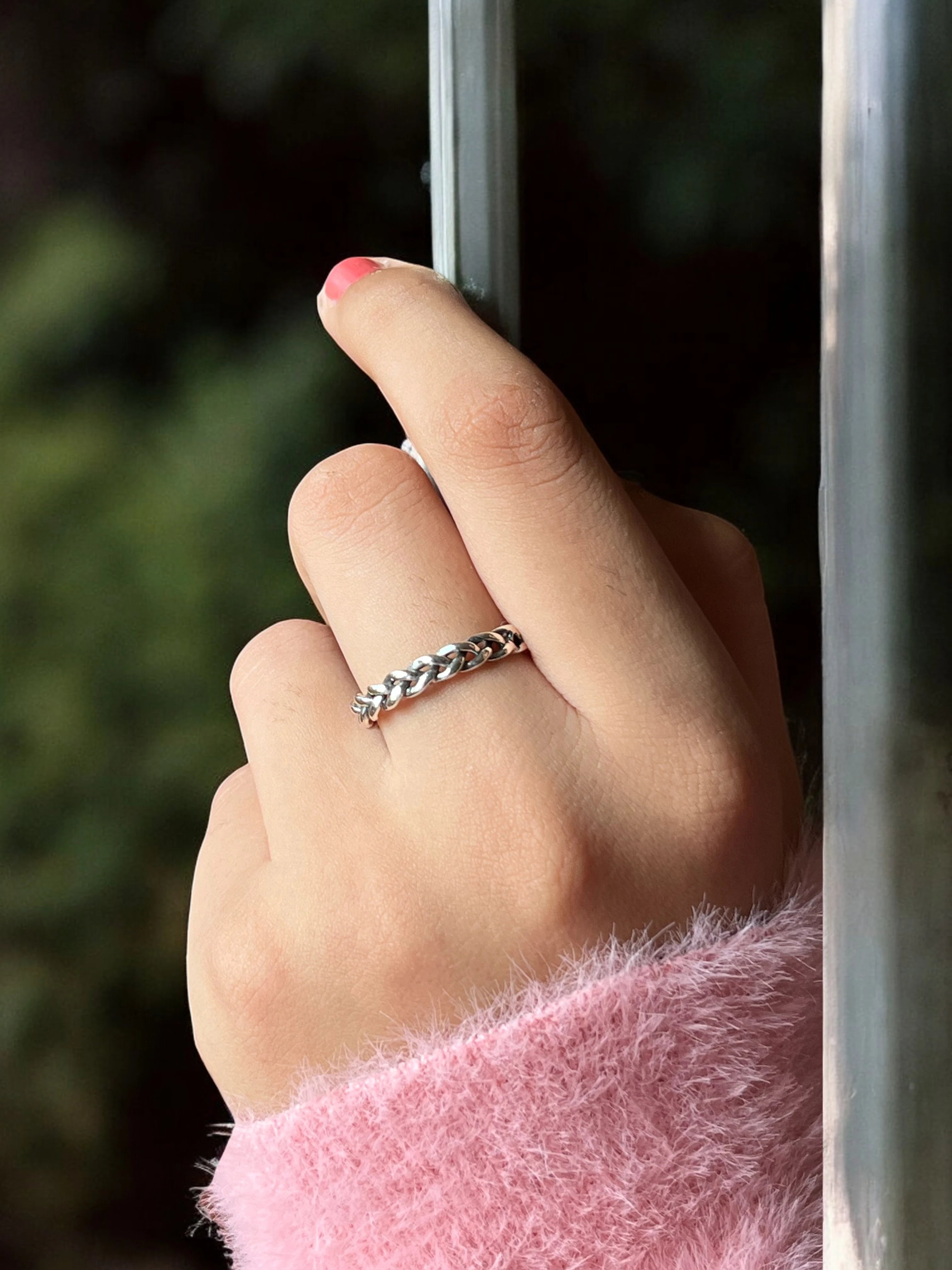925 Sterling Silver Rope Band