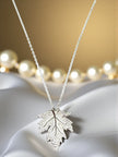 925 sterling silver maple leaf pendant PD-SL-001