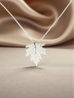 925 sterling silver maple leaf pendant PD-SL-001