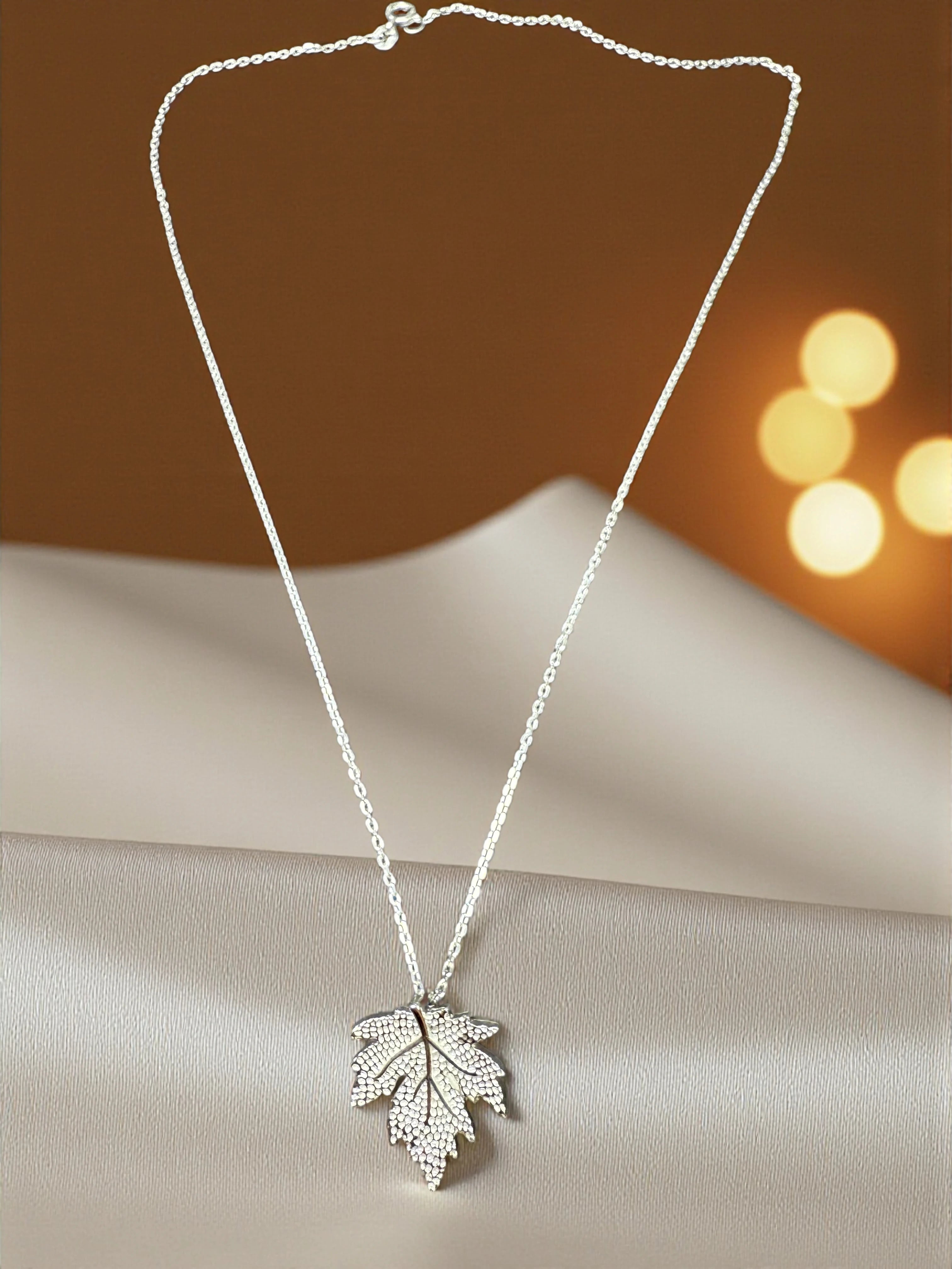 925 sterling silver maple leaf pendant PD-SL-001