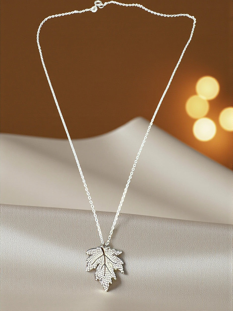 925 sterling silver maple leaf pendant PD-SL-001