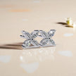 Floral Moissanite Diamond 925 Sterling Silver Stud Earrings