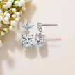 Moissanite Diamond 925 Sterling Silver Dangle Earrings