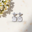 Moissanite Diamond 925 Sterling Silver Dangle Earrings