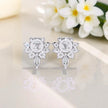 Cluster Moissanite Diamond Stud Earrings