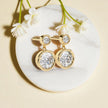 Solitaire Moissanite Diamond 925 Sterling Silver Dangle Earrings