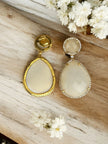 Moonlight off white dangle earrings