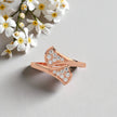 Whispering Leaves Moissanite Open Ring RG-MD-SL-100/10