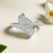 Whispering Leaves Moissanite Open Ring RG-MD-SL-100/10