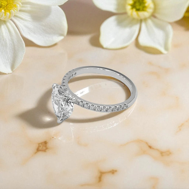 Radiant Halo Moissanite Ring RG-MD-SL-100/14