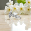 Radiant Halo Moissanite Ring