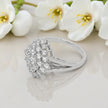 Frozen Blossom Moissanite Cluster Ring