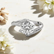 Petal Embrace Moissanite Ring