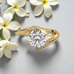 Petal Embrace Moissanite Ring