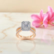 Moissanite Solitaire Halo Ring RG-MD-SL-200/96