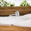 Solitaire Moissanite diamond 925 Sterling Silver Stud Earrings