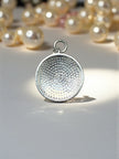 925 sterling silver round pendant