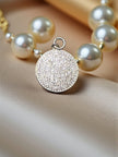 925 sterling silver round pendant