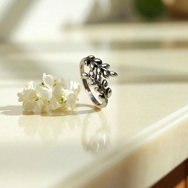 925 Sterling Silver Leaf Nature Inspired