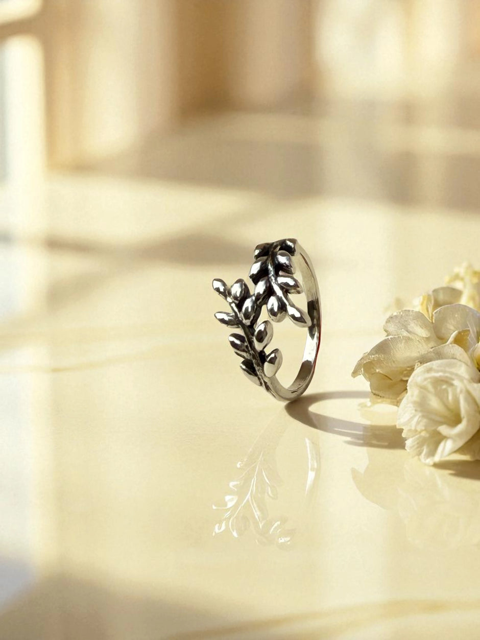 925 Sterling Silver Leaf Nature Inspired