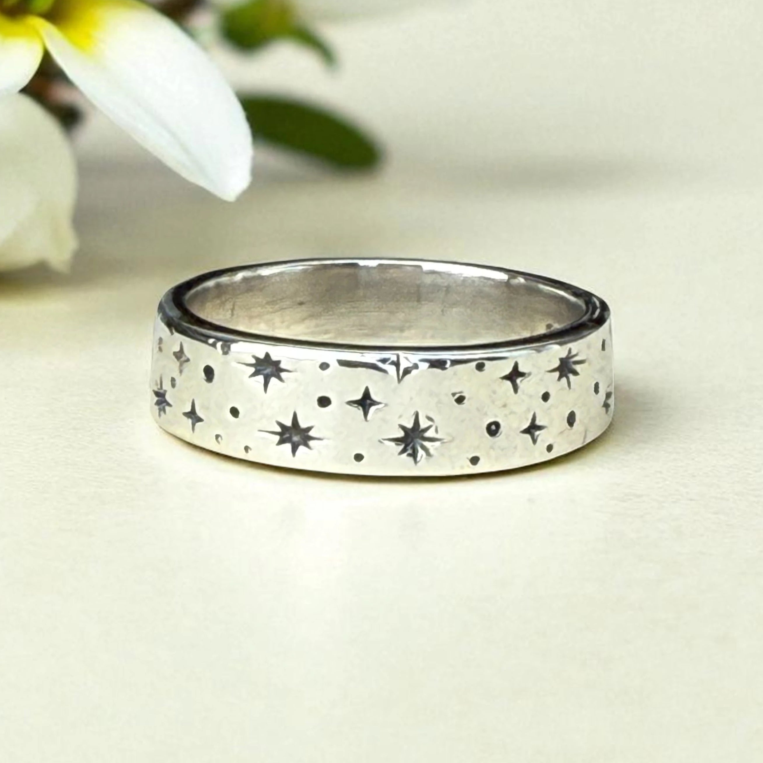 925 Sterling Silver Celestial Star Ring