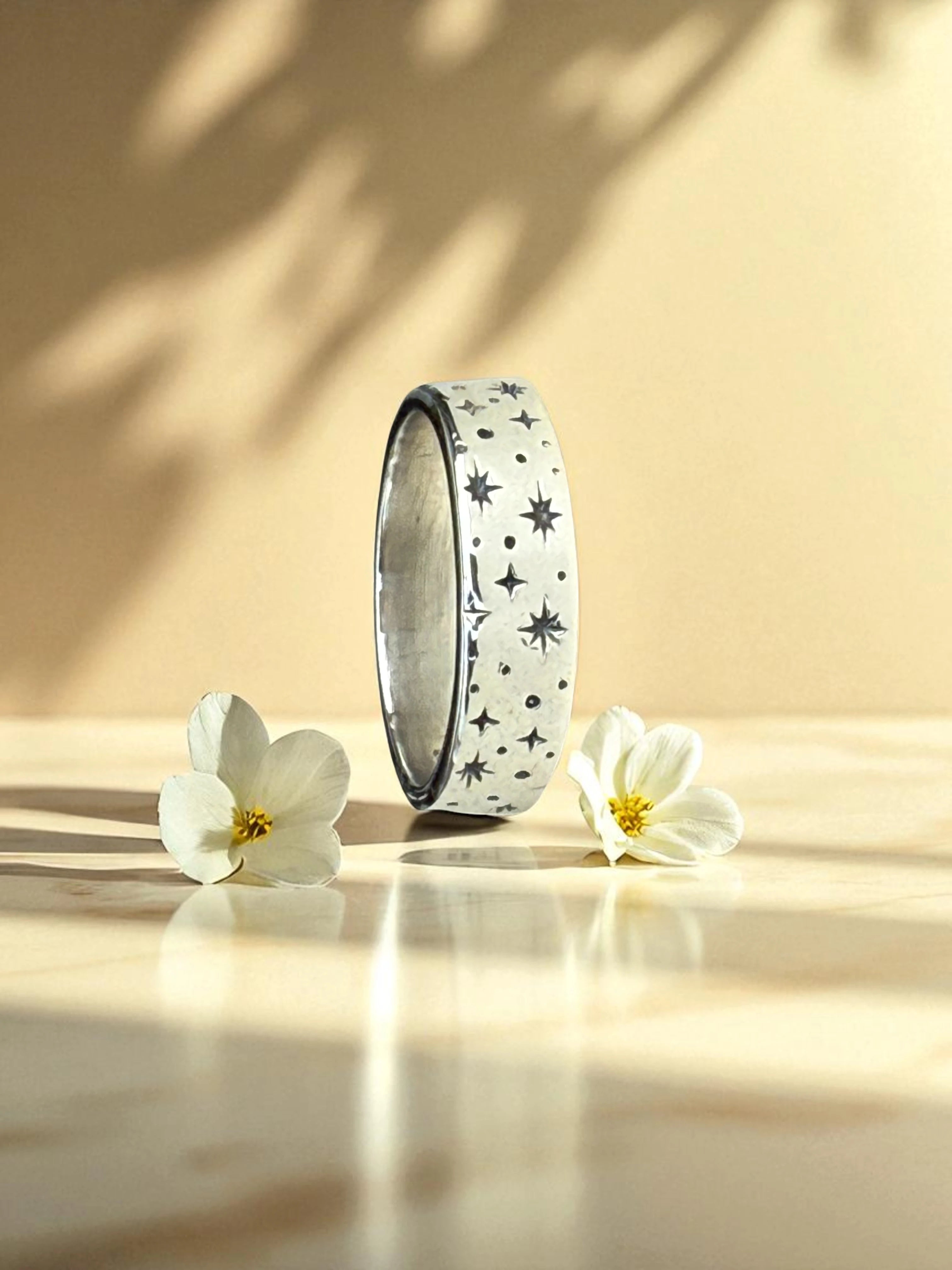 925 Sterling Silver Celestial Star Ring