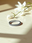 925 Sterling Silver Textured Silver Band Ring