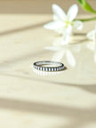 925 Sterling Silver Textured Silver Band Ring