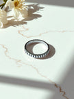 925 Sterling Silver Textured Silver Band Ring