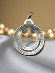 Smiley face 925 sterling silver pendant