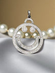 Smiley face 925 sterling silver pendant