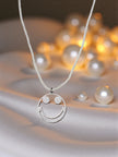 Smiley face 925 sterling silver  pendant