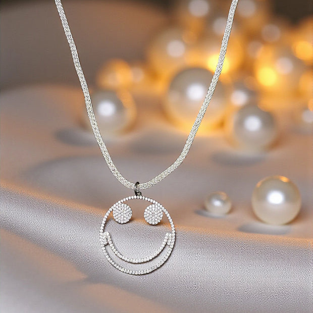 Smiley face 925 sterling silver  pendant