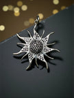 Sun Burst 925 sterling silver pendant