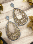 Nature Inspired Wooden Teardrop Earrings