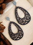 Nature Inspired Wooden Teardrop Earrings
